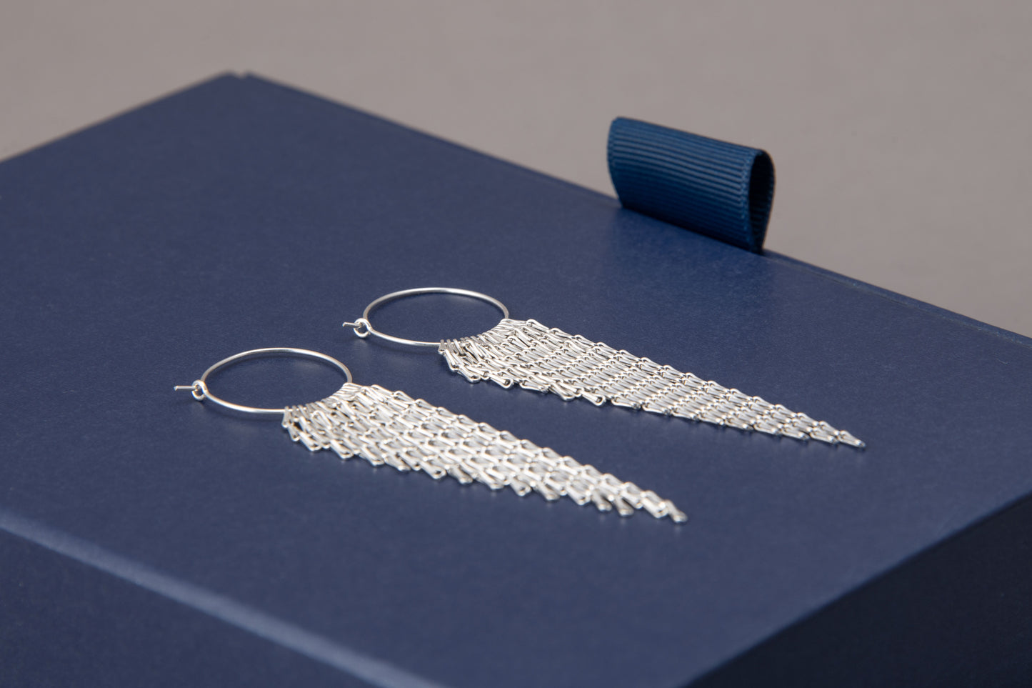Silver Fringe Earrings