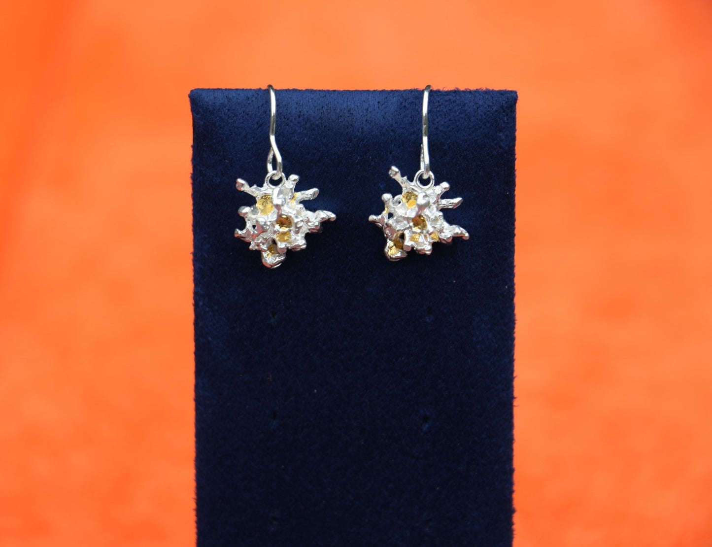 Marité Drop Earrings with 24ct Gold Accents