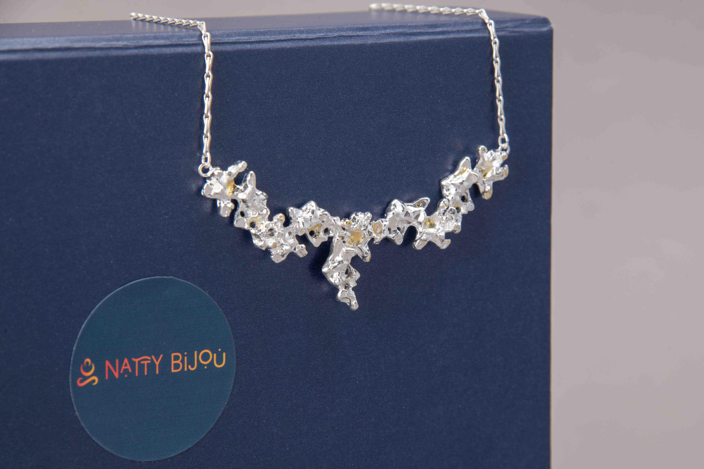 Diani Deer Spirit Necklace with 24ct Gold Accents on a Gold Filled Chain