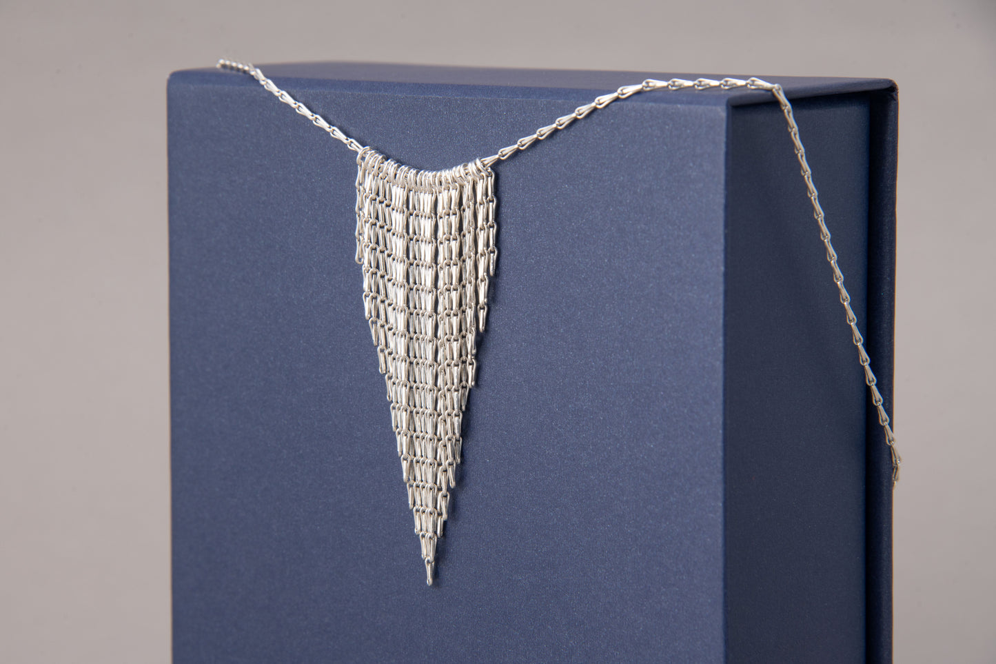 Silver Fringe Necklace