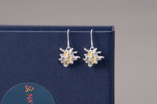 Marité Drop Earrings with 24ct Gold Accents