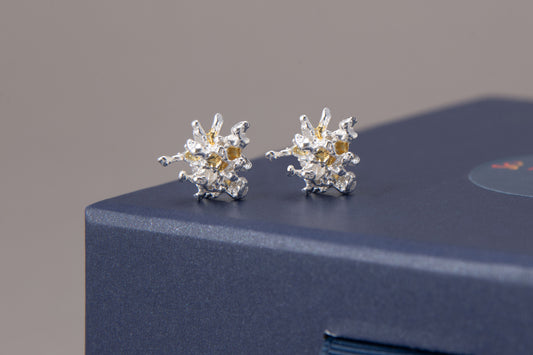 Marité Earrings with 24ct Gold Accents
